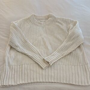Elegant Cream Knit Sweater